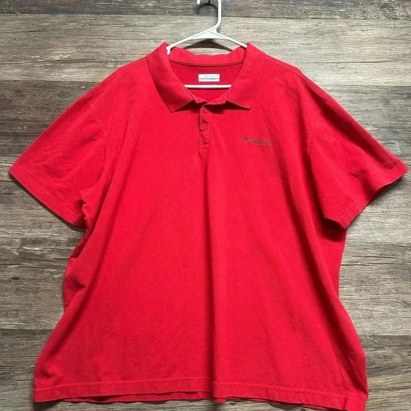 Columbia Red Polo Shirt - Picture 1 of 4